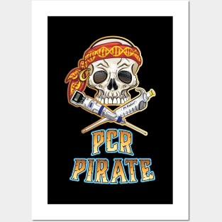 PCR Pirate Funny Design for DNA Biotechnology Lab Scientists Posters and Art